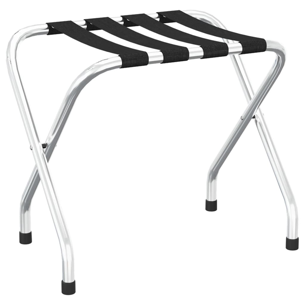 NNEVL Luggage Rack Black and Silver 56x40x49 cm