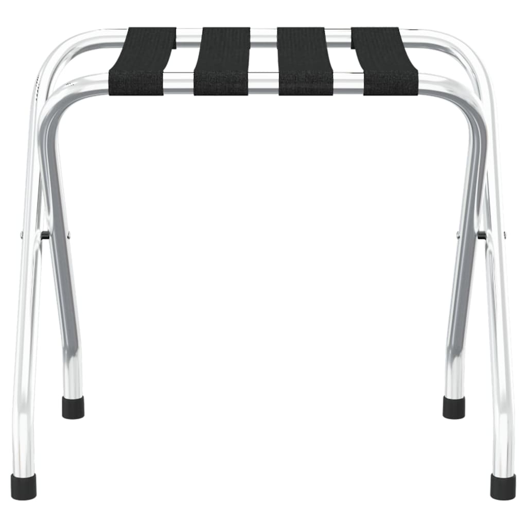 NNEVL Luggage Rack Black and Silver 56x40x49 cm