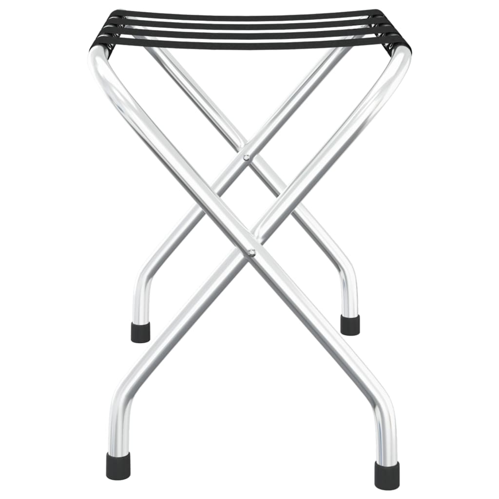 NNEVL Luggage Rack Black and Silver 56x40x49 cm
