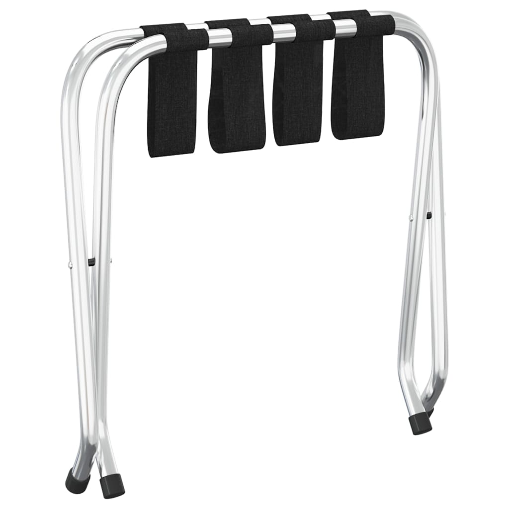 NNEVL Luggage Rack Black and Silver 56x40x49 cm