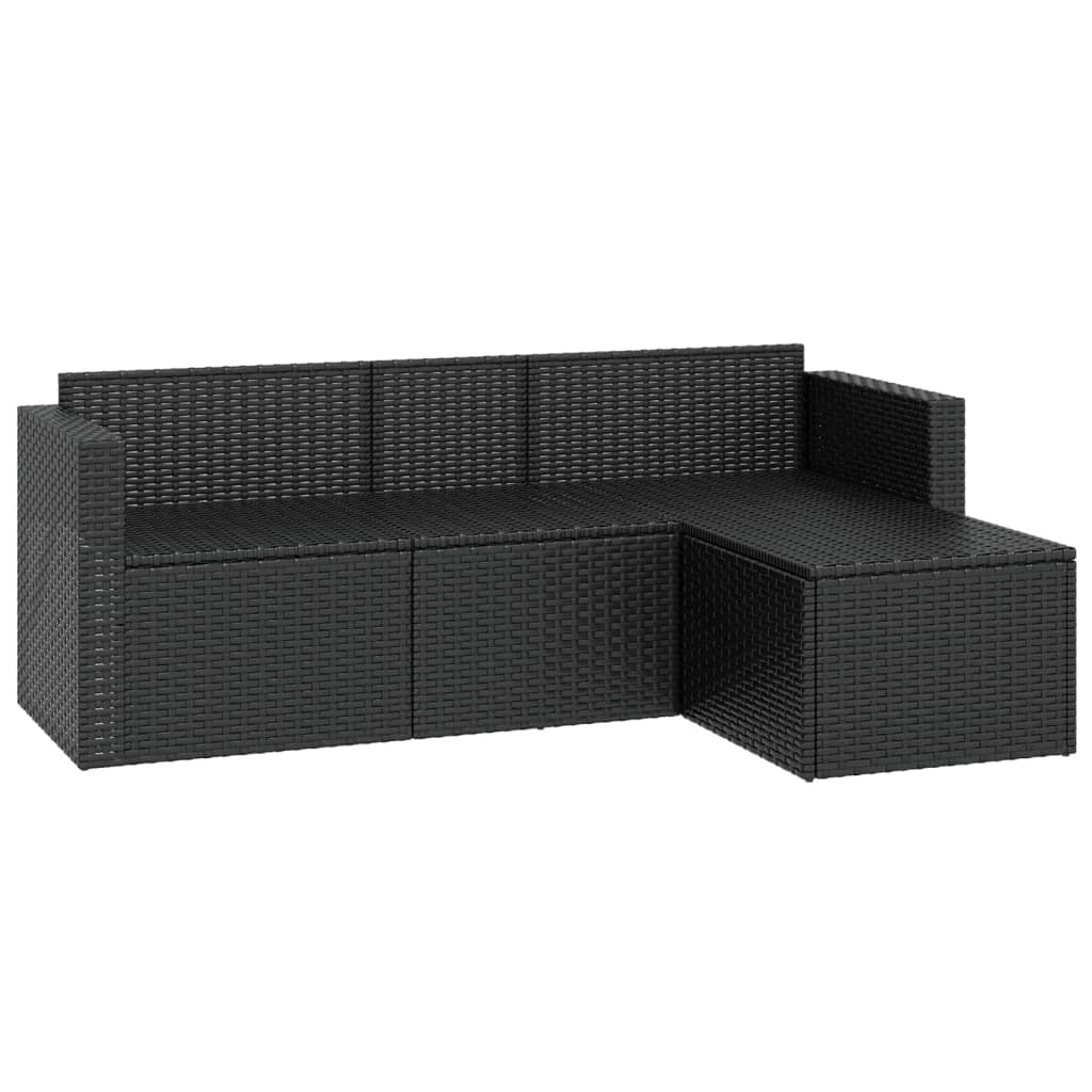 vidaXL Patio Furniture Set Patio Lounge Set Outdoor Furniture Poly Rattan