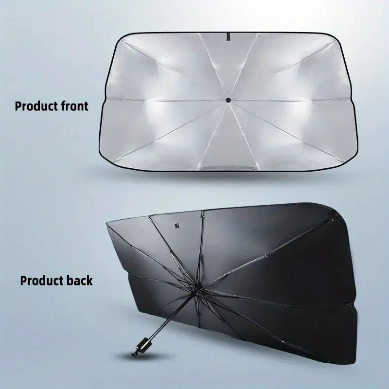 Automobile Windshield Sunshade-Foldable Automobile Umbrella Sunshade, Anti-Ultraviolet Car Front Window (Heat Protection) Windsh