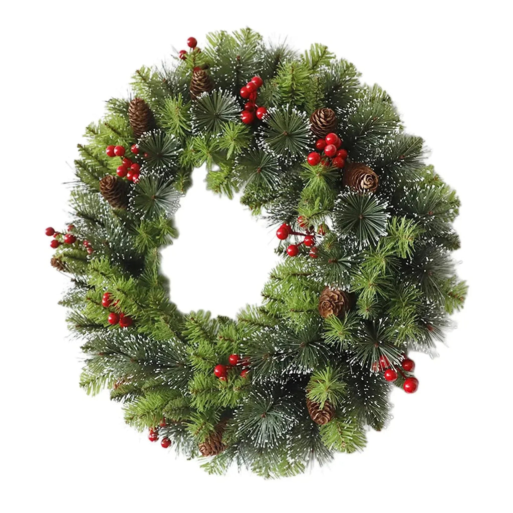 Artificial Wreath Christmas Garland Wall Hanging Decoration-1