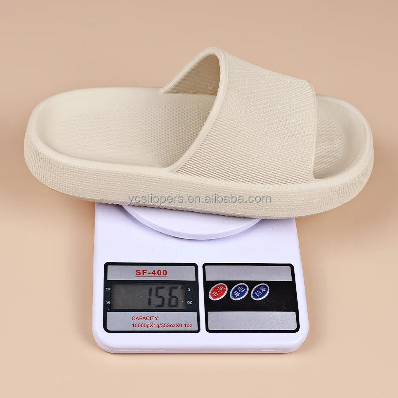 BreezeStep Men's Fashion Sport EVA Slide Cloud Slippers Thick Pillow Summer Outdoor Shoes with Anti-Slip Feature for Spring