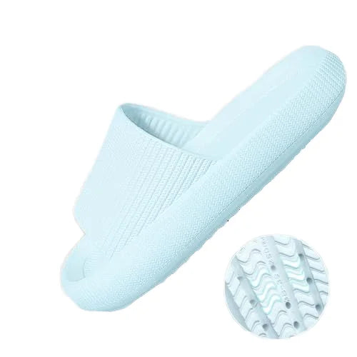 Bosirui Home Customizable Platform Foam Sliders Men's Women's Comfort Sandals with Pillow Slides for Shower Sports Bathroom
