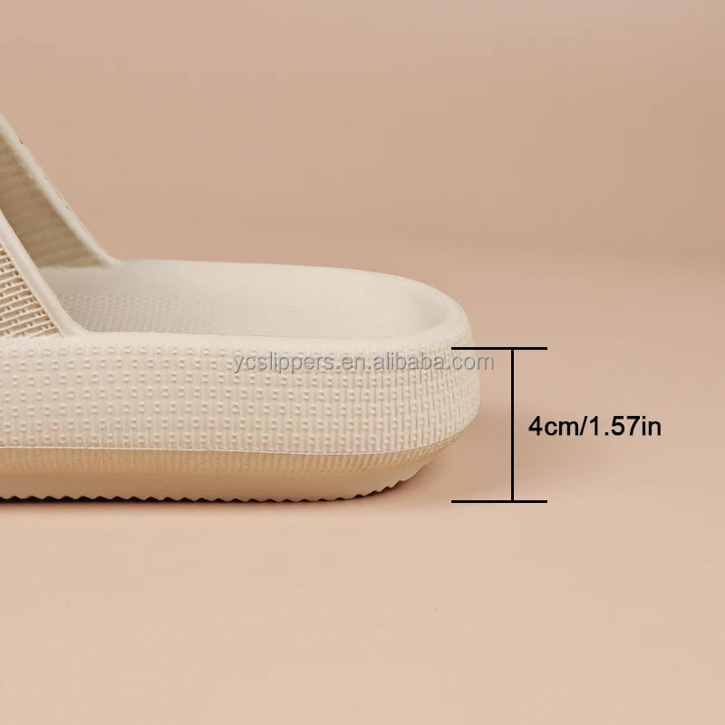 BreezeStep Men's Fashion Sport EVA Slide Cloud Slippers Thick Pillow Summer Outdoor Shoes with Anti-Slip Feature for Spring