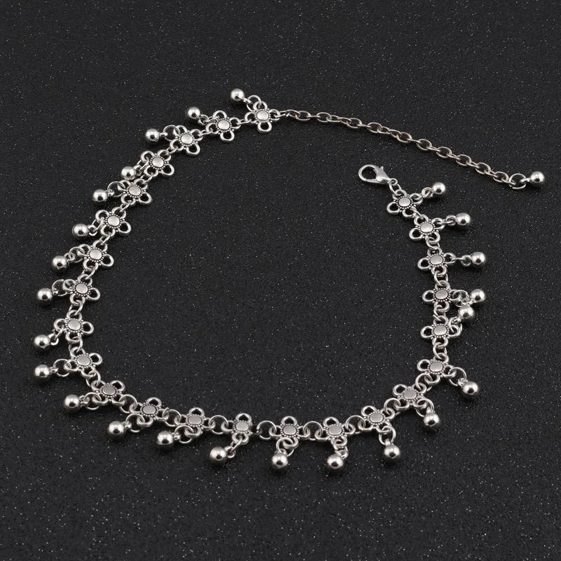 Tenande Vintage Clavicle Chain Necklaces Flowers Tassel Necklaces for Women Bohemian Jewelry Gifts