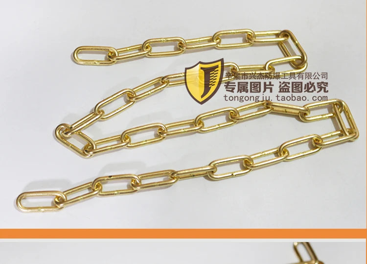 3mm in diameter  , Explosion-proof chain, solid copper chain, pure brass chain