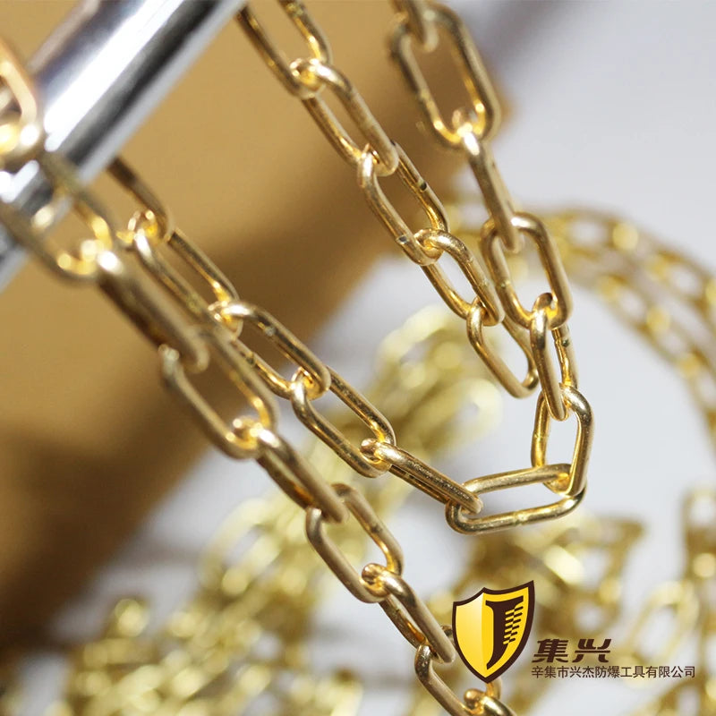 3mm in diameter  , Explosion-proof chain, solid copper chain, pure brass chain