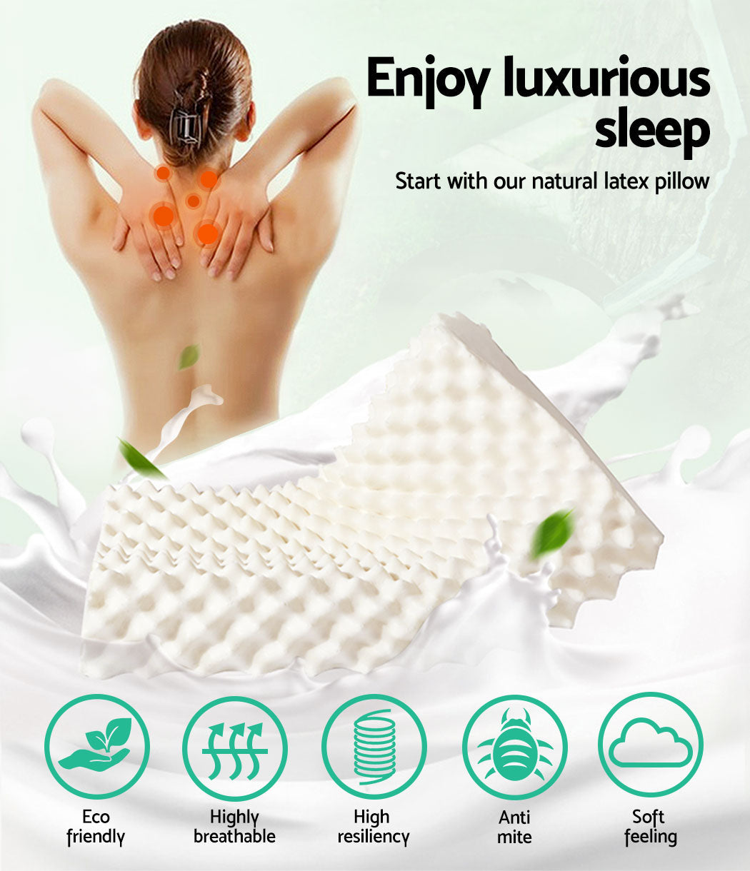 NNEDSZ Bedding Natural Latex Pillow