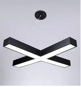 Simple Led Office Chandelier Creative Hexagonal Round Y-shaped splicing Special-Shaped Chandelier Gym Office Light