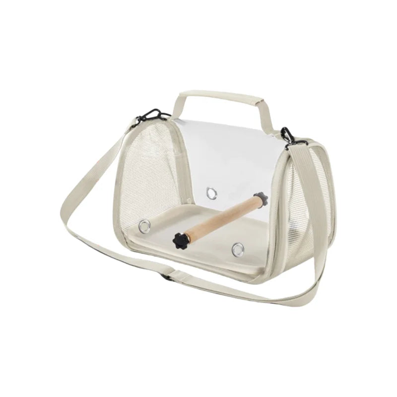Portable Bird Travel Bag With Stand & Removable straps Breathable design Suitable for Small Pets and Birds Parrots Hamsters