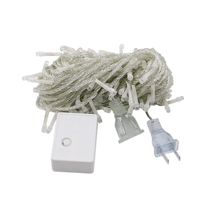 10M 20M Christmas Garland Led String Lights Festoon Fairy Lights New Year Lamp Outdoor Lighting for Wedding Party Decoration