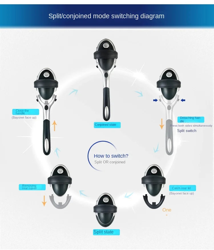 Percussion Action Variable Speed Split Type Massager Heat Adjustable Intensity Rechargeable Multi-functional Full Body Massager