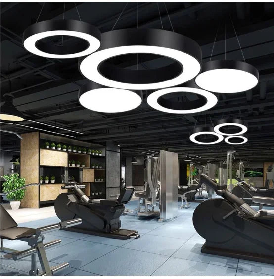 Simple Led Office Chandelier Creative Hexagonal Round Y-shaped splicing Special-Shaped Chandelier Gym Office Light