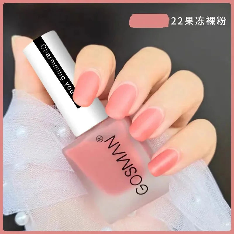 Waterproof Velvet Matte Quick Dry Nail Polish Pink Color