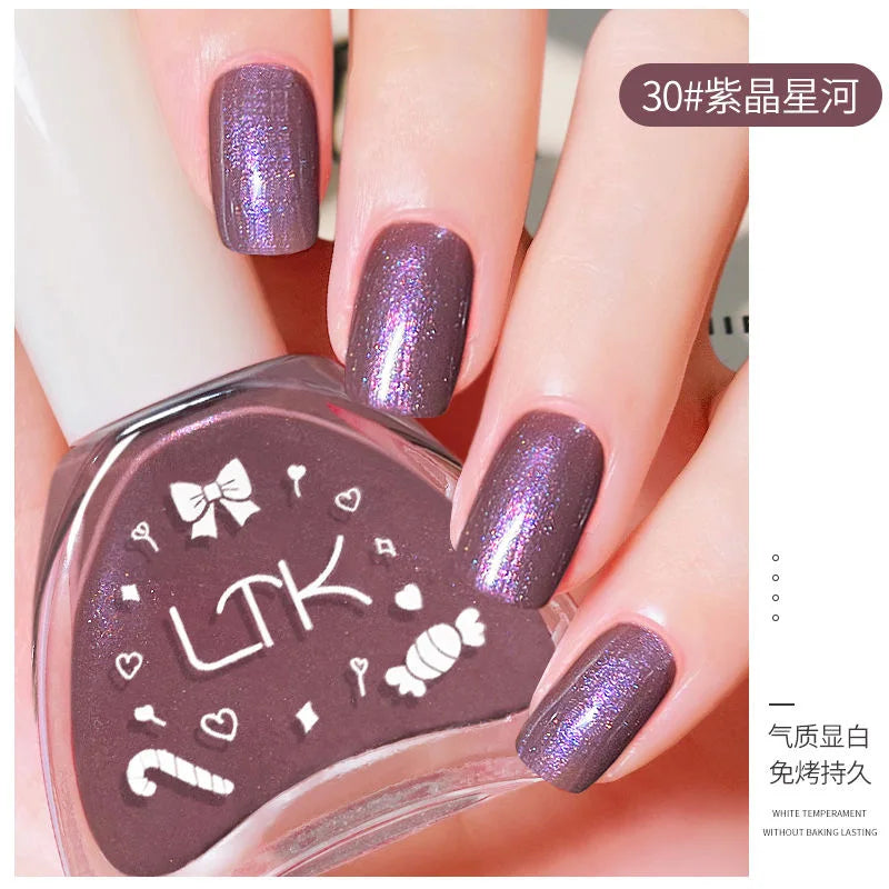 Pink Color Quick Air Dry Nail Polish LTK24