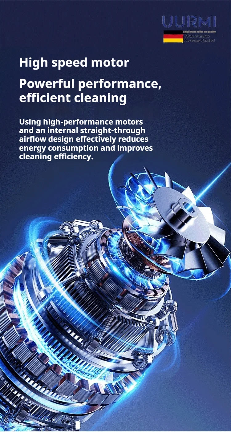 Uurmi Car Vacuum Cleaner 3 In1 Wireless Automobile Vacuum Cleaner Handheld Mini Dust Catcher