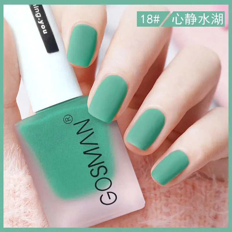 Waterproof Velvet Matte Quick Dry Nail Polish Pink Color