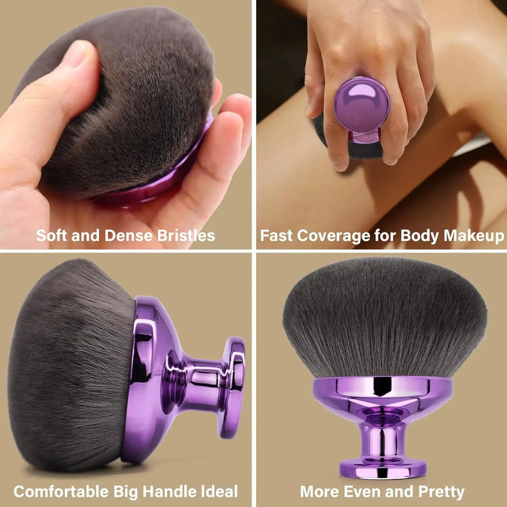 Extra Large Body Makeup Brush for Self Tanner, Leg Makeup Bronzer Oval-shaped Flawless Kabuki Brush Kabuki Foundation Brush