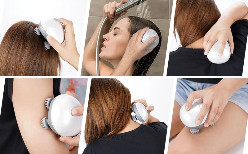 Electric Scalp Head Massager Cat Massager Therapy Antistress Relax Body Massage Remove Muscle Tension Tiredness Massageador Tool