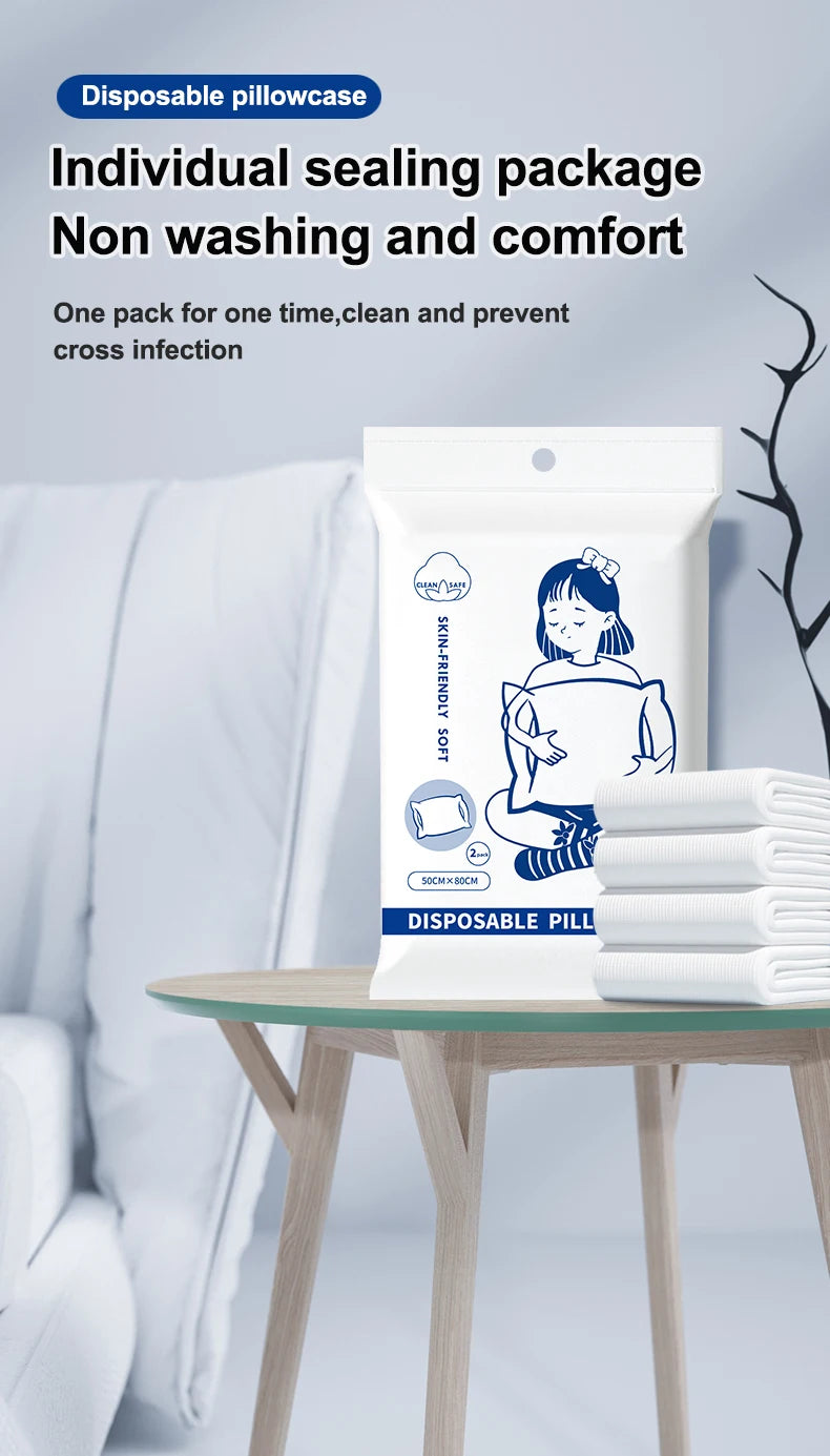 1pc Travel-Ready Disposable Bedding Set - Ultra-Soft & Durable Including Bed Sheet Duvet Cover Pillowcase Quilt Cover - Perfect