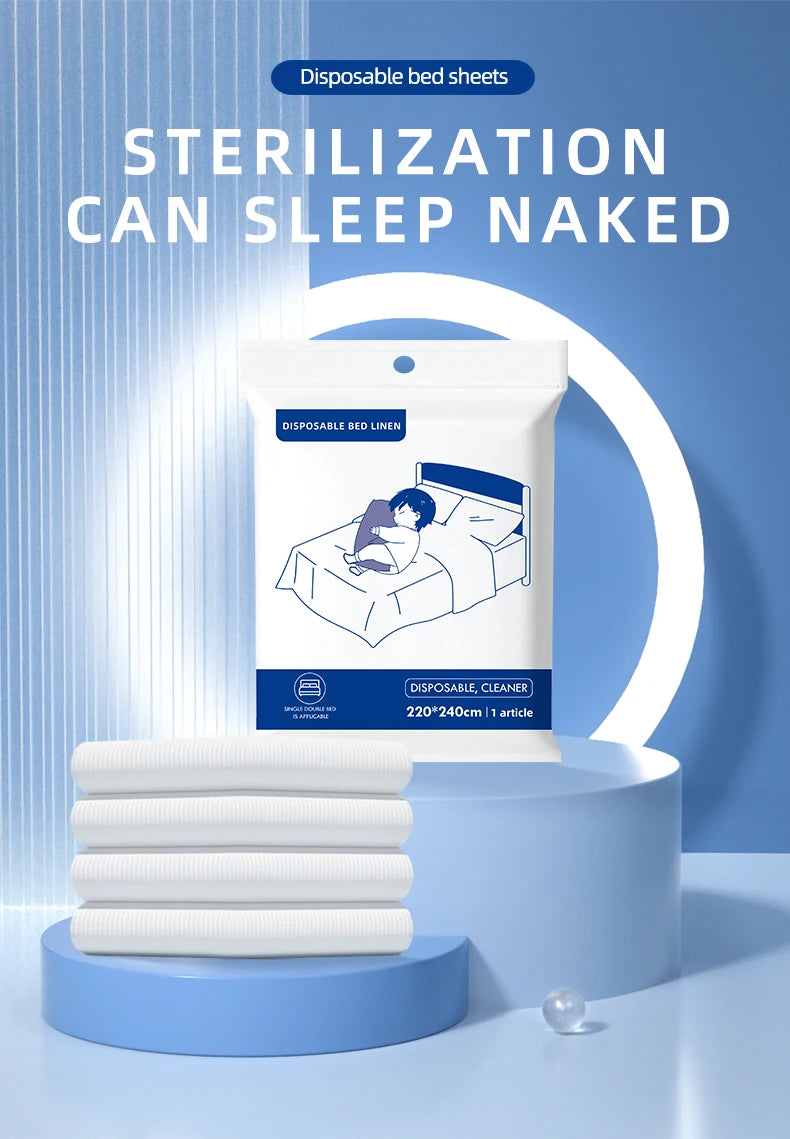 1pc Travel-Ready Disposable Bedding Set - Ultra-Soft & Durable Including Bed Sheet Duvet Cover Pillowcase Quilt Cover - Perfect