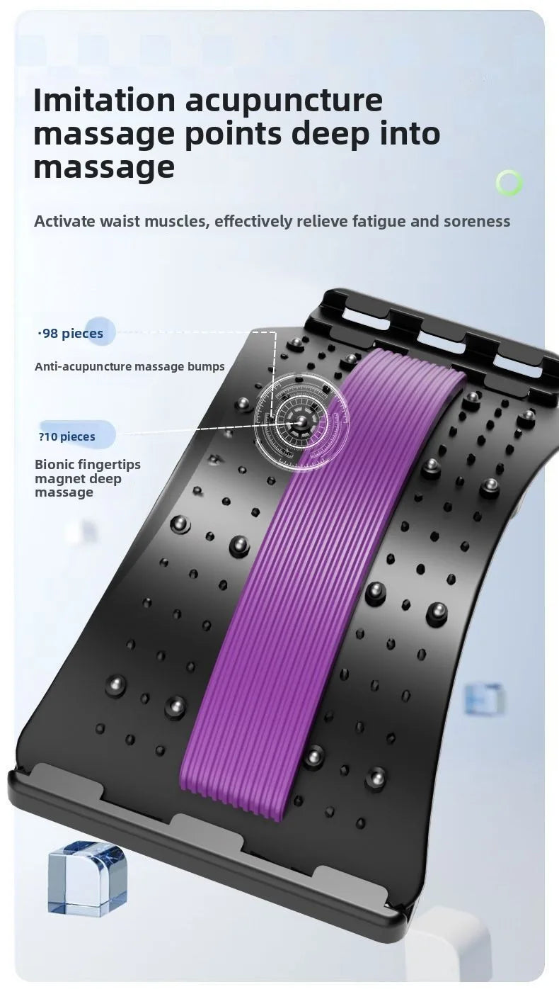 Back Massager Stretch Lumbar Support Relaxation Spine Pain Relief Vertebral Relaxer Stretches The Lower Traction Corrects Waist