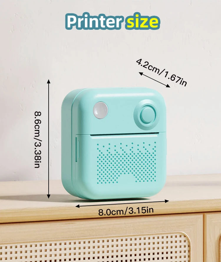 Dolewa D3 Portable Printer Thermal Paper Stickers Paper Mini Printers Labels Maker Printer for Error Printing Photo Printing