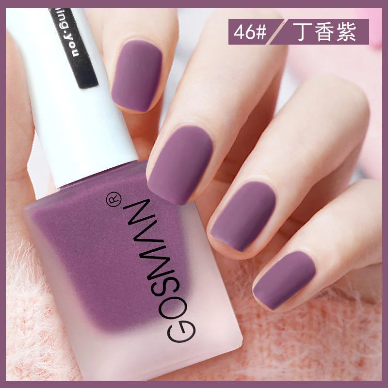 Waterproof Velvet Matte Quick Dry Nail Polish Pink Color