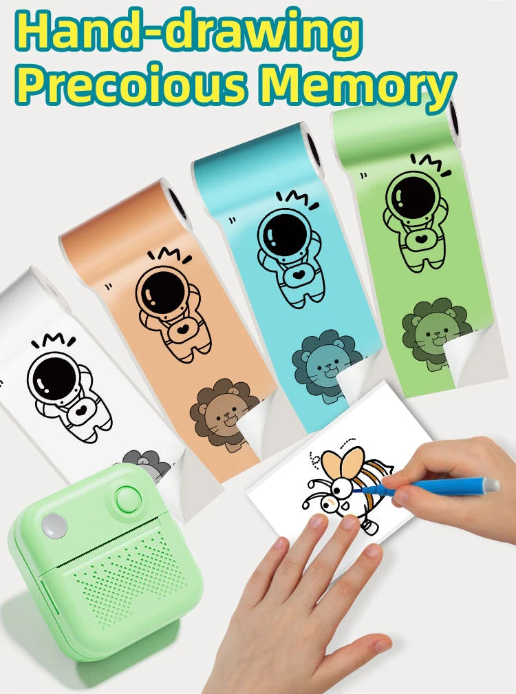 Dolewa D3 Portable Printer Thermal Paper Stickers Paper Mini Printers Labels Maker Printer for Error Printing Photo Printing