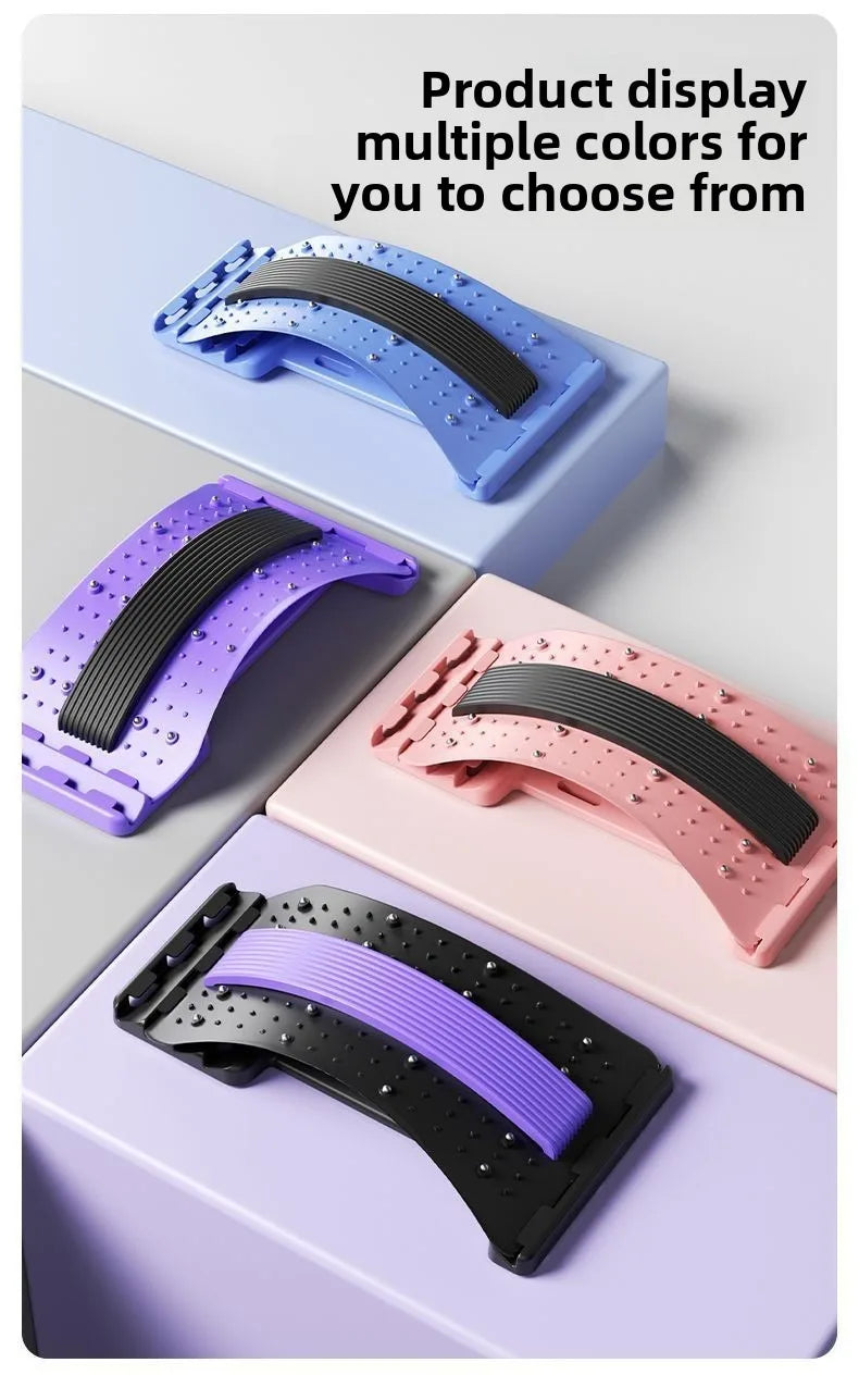 Back Massager Stretch Lumbar Support Relaxation Spine Pain Relief Vertebral Relaxer Stretches The Lower Traction Corrects Waist