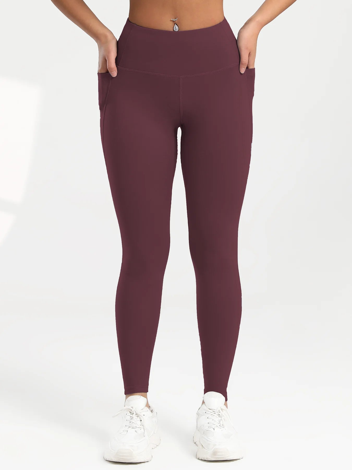 Solid Color Back Waist Pocket High Waist Fitness Yoga Legging soft Women Sport Pant Tight Butter Athletic Gym Ankle-Length Pants