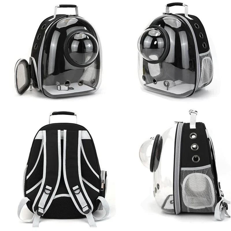 Premium Transparent Breathable SpaceCapsule Pet Backpack Lightweight Portable Carrier for Cats Dogs Travel Outdoor Comfortable