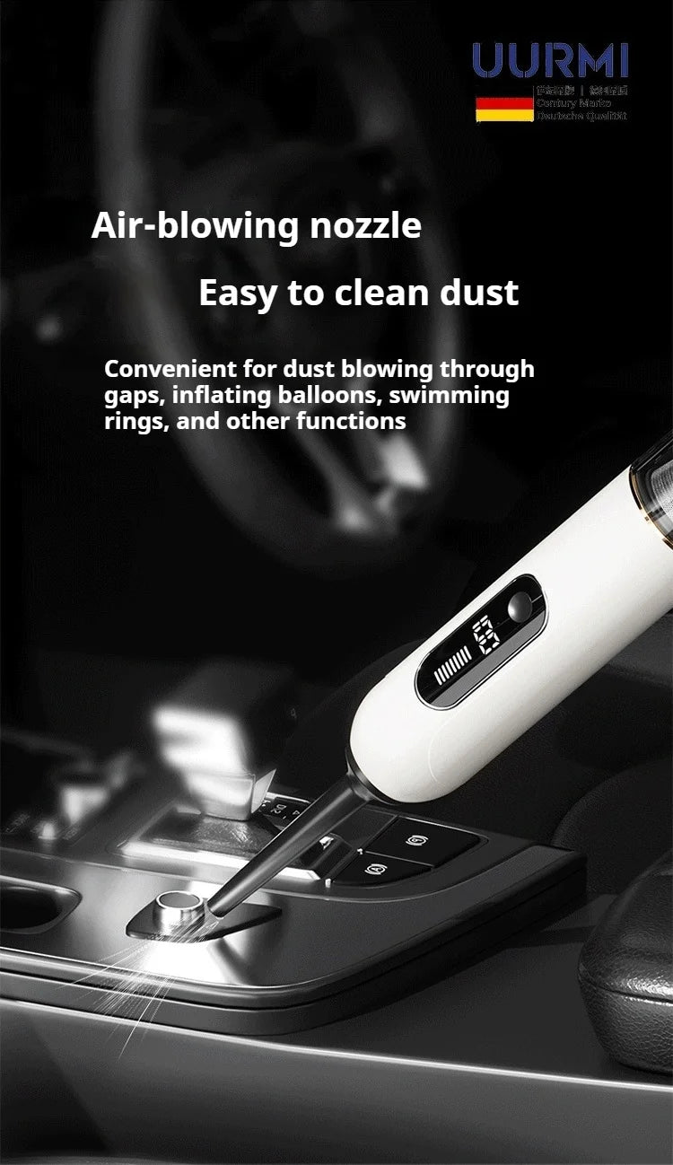 Uurmi Car Vacuum Cleaner 3 In1 Wireless Automobile Vacuum Cleaner Handheld Mini Dust Catcher