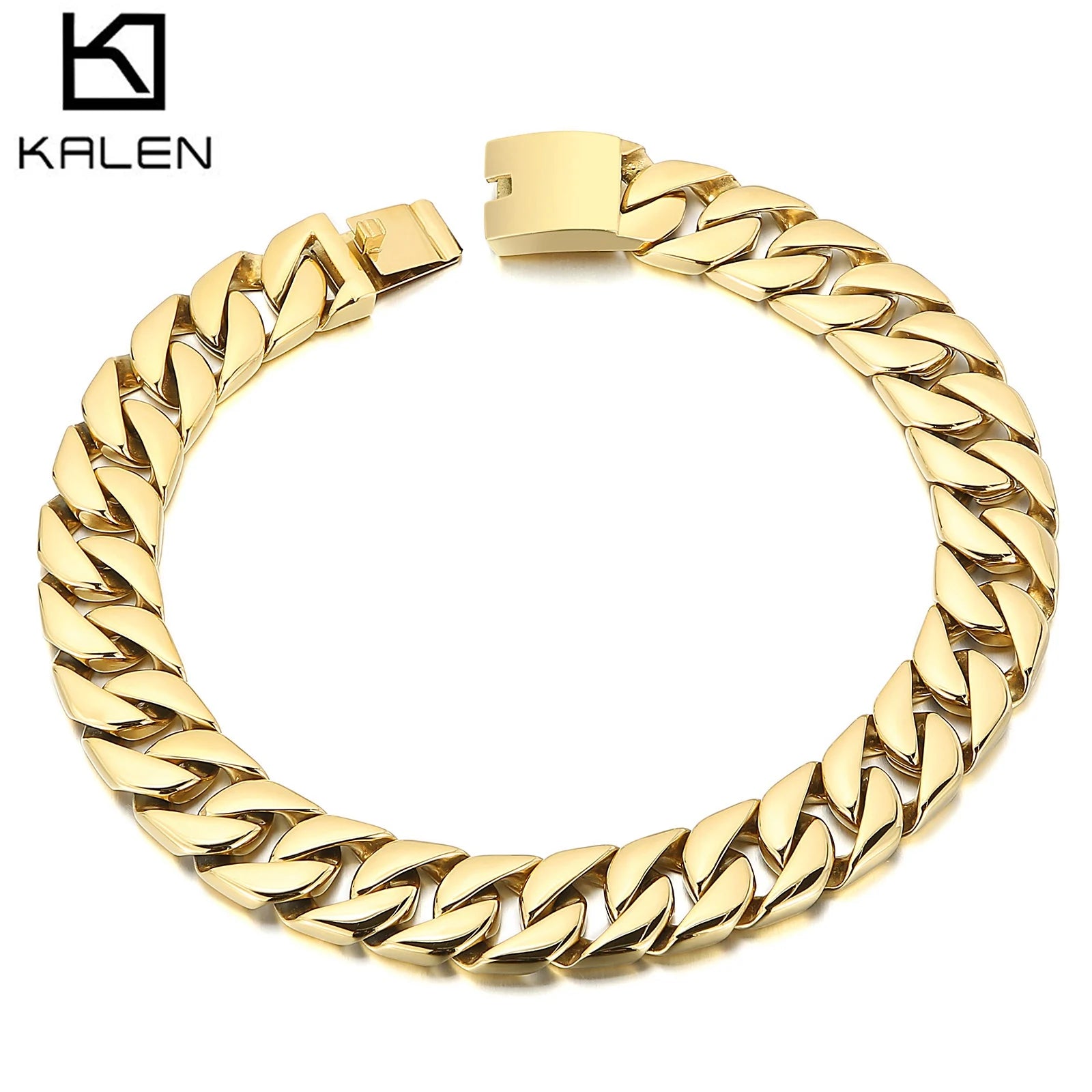 20mm Chunky Curb Chain Bracelet & Necklace - Stainless Steel 316L - KN199983-KJX