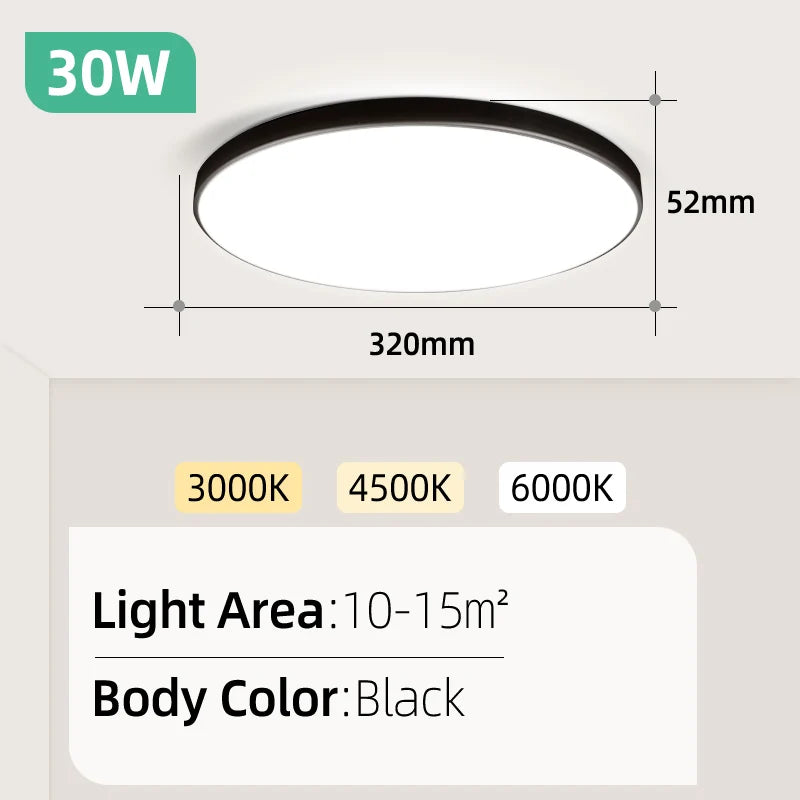 Modern LED Ceiling Lamp Chandelier LED Panel Lamp Bedroom Ceiling Light Kitchen Led Lighting for Living Room Home Decor Luminair