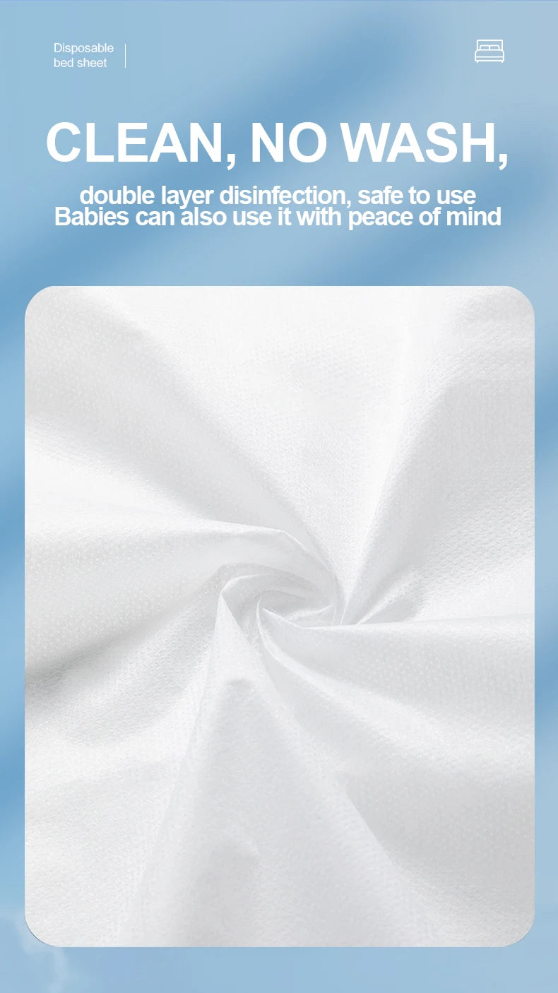 1pc Travel-Ready Disposable Bedding Set - Ultra-Soft & Durable Including Bed Sheet Duvet Cover Pillowcase Quilt Cover - Perfect