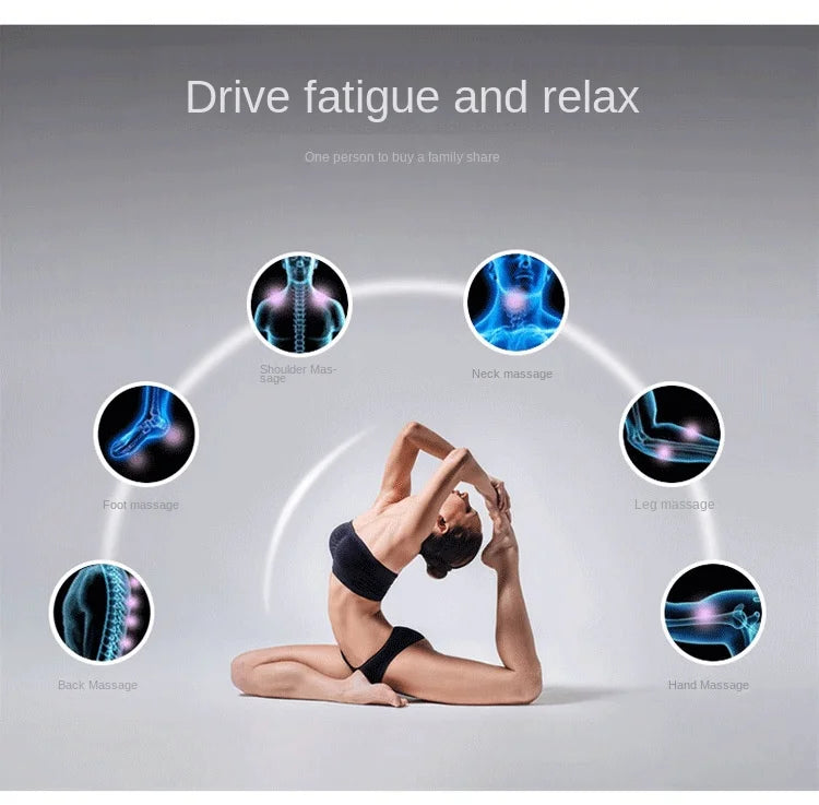 Percussion Action Variable Speed Split Type Massager Heat Adjustable Intensity Rechargeable Multi-functional Full Body Massager