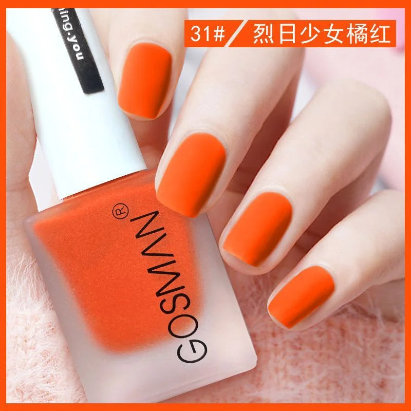 Waterproof Velvet Matte Quick Dry Nail Polish Pink Color