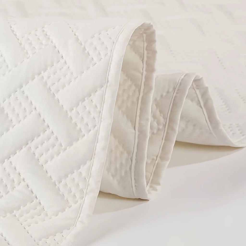 1pc Solid Color Bedspread, Soft Breathable And Comfortable Bedding For Bedroom Dorm Room Decor