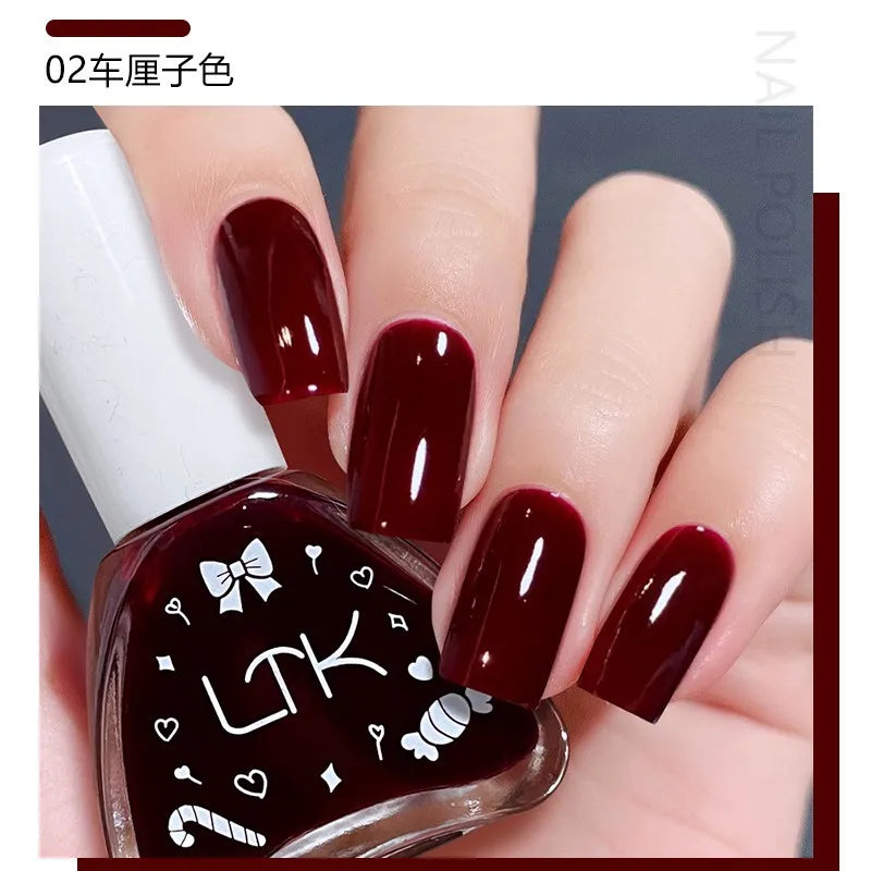 Pink Color Quick Air Dry Nail Polish LTK24