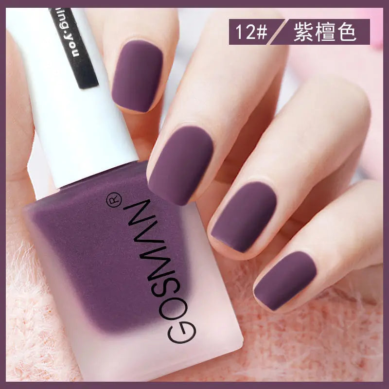 Waterproof Velvet Matte Quick Dry Nail Polish Pink Color
