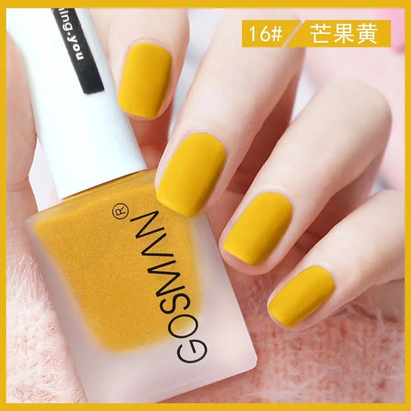 Waterproof Velvet Matte Quick Dry Nail Polish Pink Color