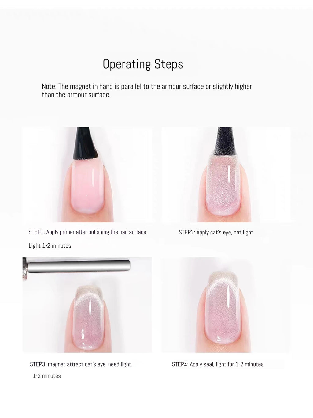 1-7PCS 12ML Ice-clear Glass Superimposed Universal Cat Eye Gel Nail Polish Dopamine Candy Glass Beads Home DIY Nail Gel Polish