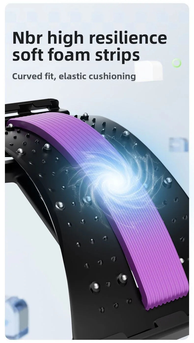 Back Massager Stretch Lumbar Support Relaxation Spine Pain Relief Vertebral Relaxer Stretches The Lower Traction Corrects Waist