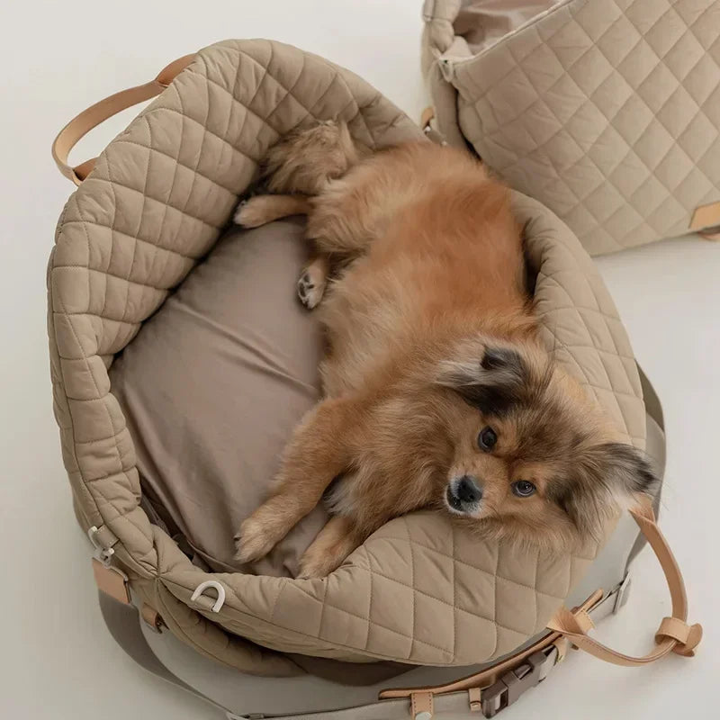 New Style Casual Fashion Luxury Pet Dog Cat Carrying Tote Bag Dog Car Carrier Booster Seat Pet Carriers