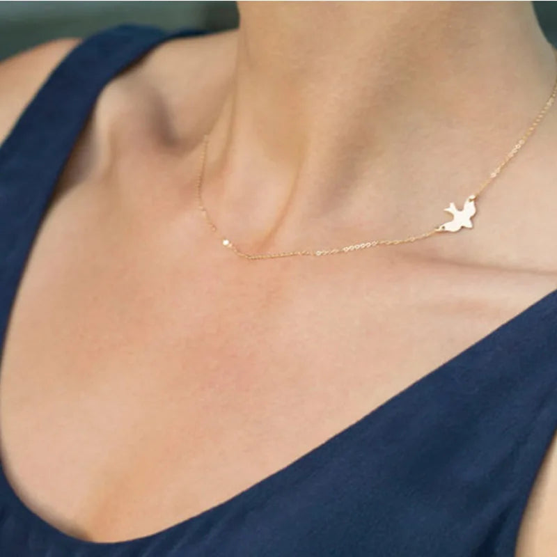 Tenande Vintage Clavicle Chain Necklaces Flowers Tassel Necklaces for Women Bohemian Jewelry Gifts