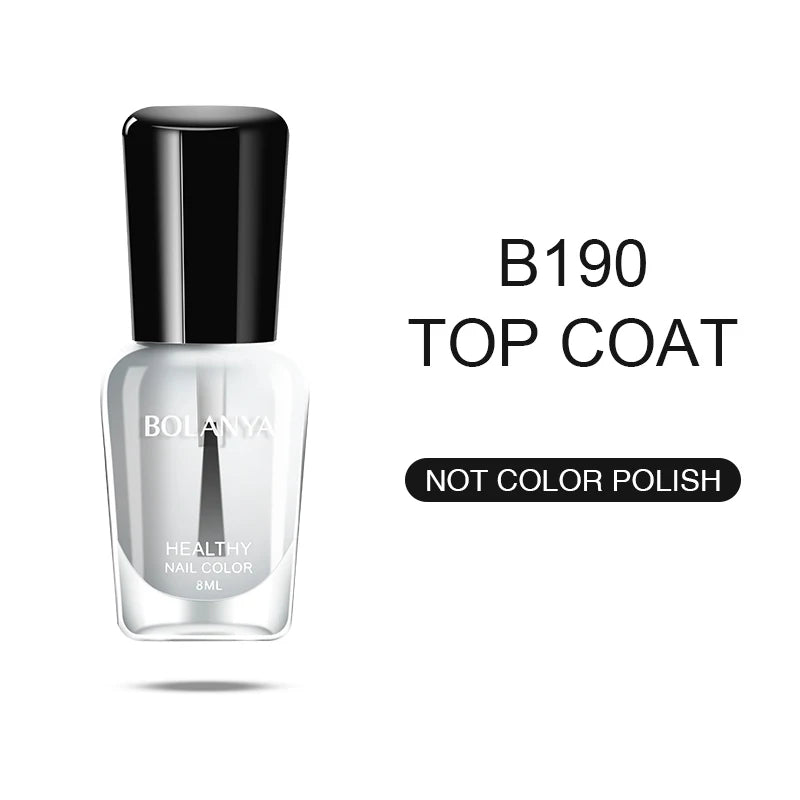 Water Based Vegan Non-toxic Glossy Top Coat for Halal Nail Polish