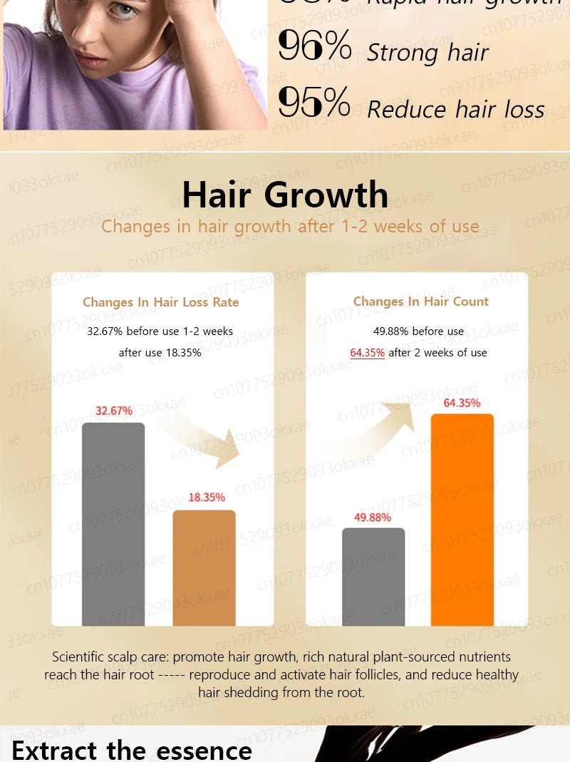 No longer worry about baldness, you will grow thick hair by using this product